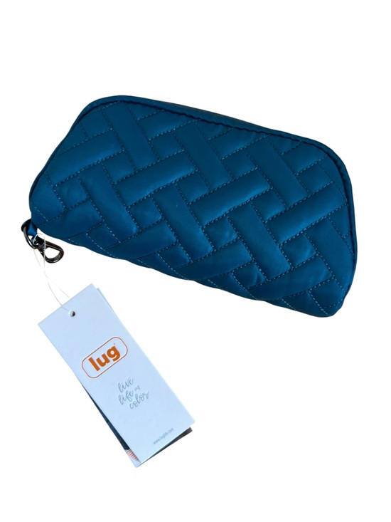 lug Handbags - Lug | Bobsled Quilted Cosmetic Eyeglasses Pouch in Teal Blue